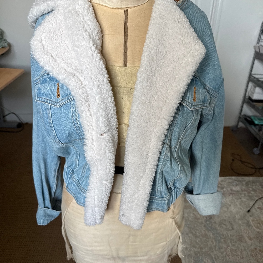 denim hooded jacket